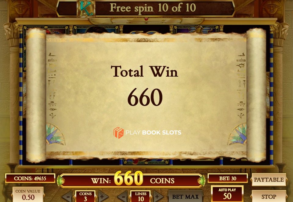 book of dead slot bonus win