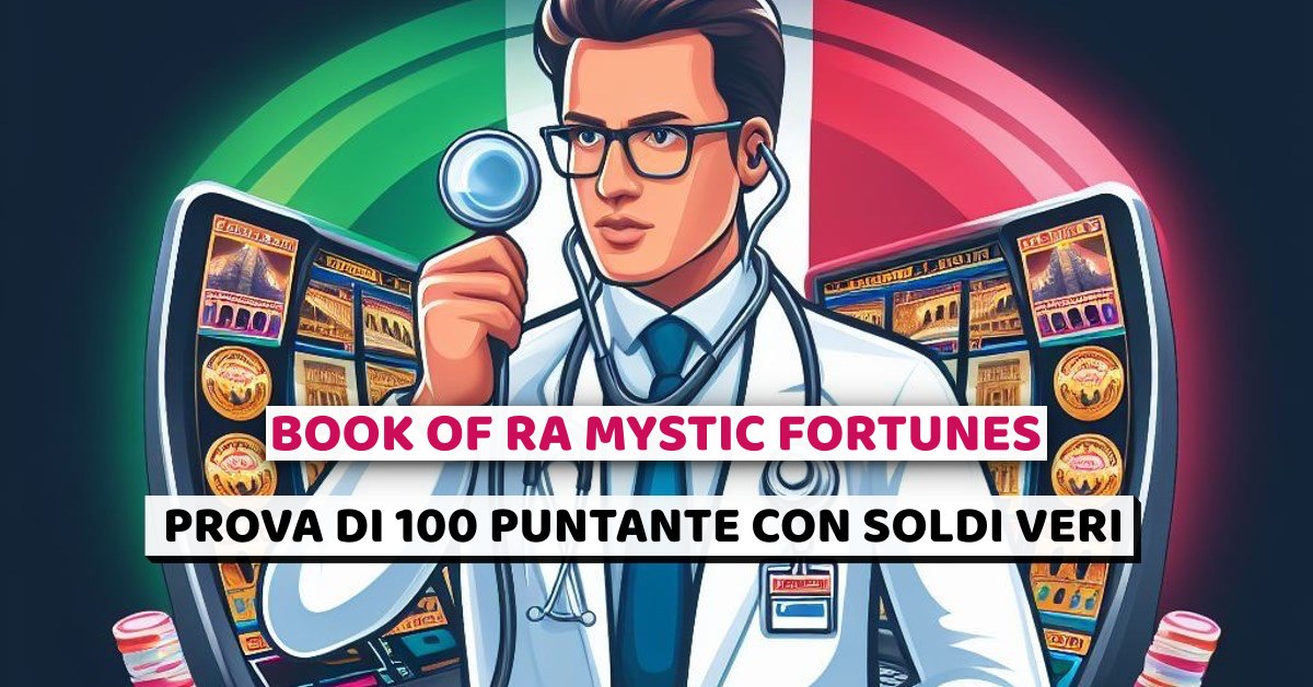 book of ra mystic fortunes, prova di 100 puntate, soldi veri, snai casino