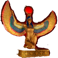 golden statue of Isis symbol book of ra deluxe