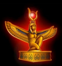 golden statue of isis symbol book of ra classic