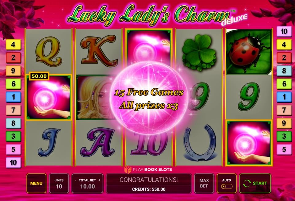 lucky ladys charm bonusy