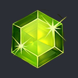 green gem symbol, starburst slot