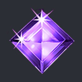 purple gem symbol, starburst slot