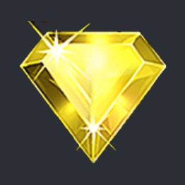 yellow gem symbol, starburst slot
