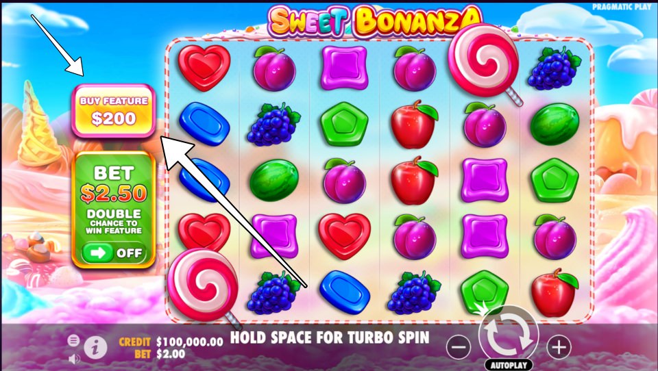 how to buy respins on sweet bonanza, step 1