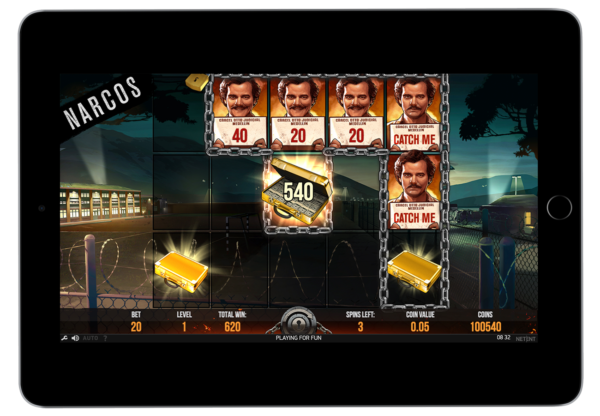 narcos slot by netent, ipad