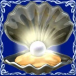 simbolo del Ostrica perlata (scatter), dolphins pearl