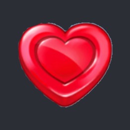 red candy heart symbol, sweet bonanza