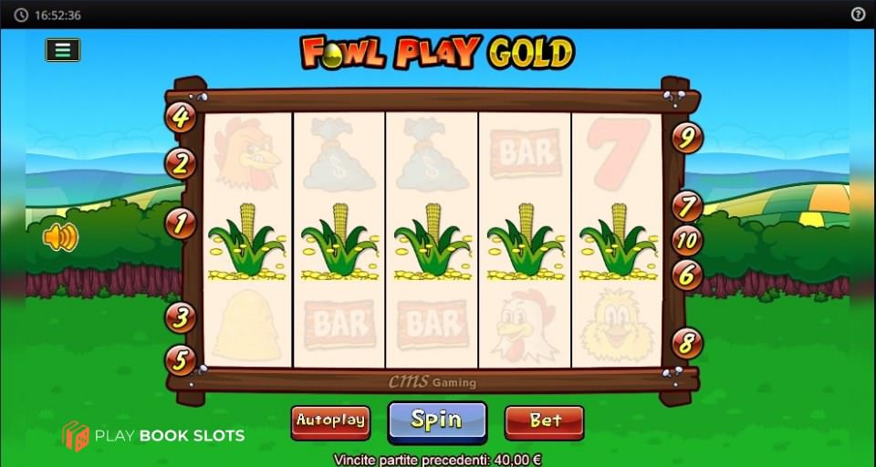 fowl play gold vincita