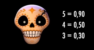 orange skull simbolo esqueleto explosivo 2