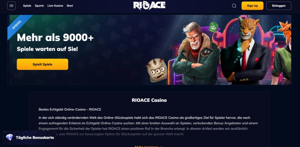 rio ace 9000 spiele